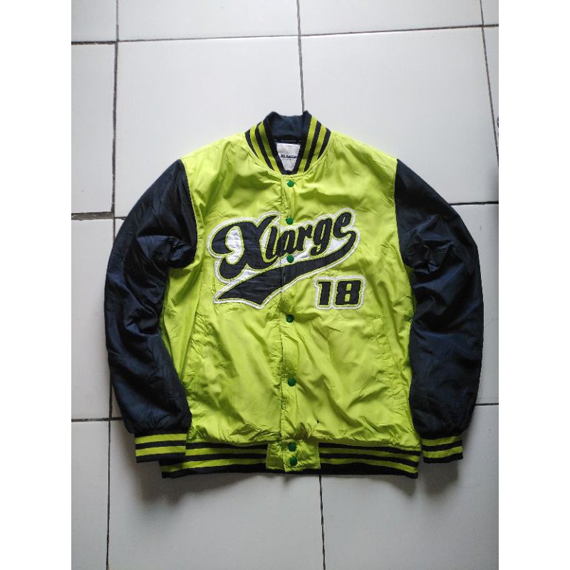 Xlarge varsity jacket logo script