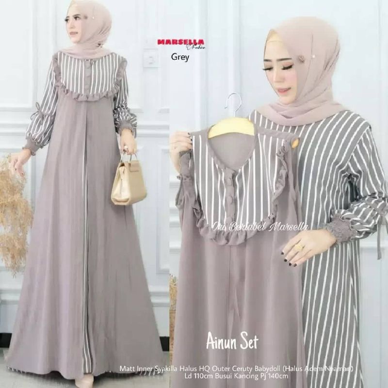 BAJU GAMIS WANITA CANTIK PEREMPUAN CEWEK REMAJA DEWASA SYARI SYAR'I ASDF PESTA POLOS SIMPLE KONDANGA
