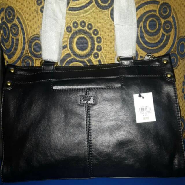 Fossil Legacy Black Satchel