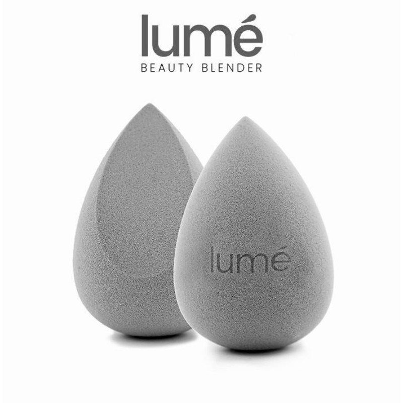 (Free Emas) Lumecolors Paket Hemat Bundling Foundation Compact bedak padat Beauty Blender