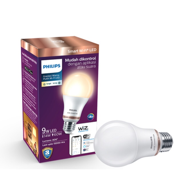 Philips Smart Wi-Fi LED 9W - Tunable White (Putih)