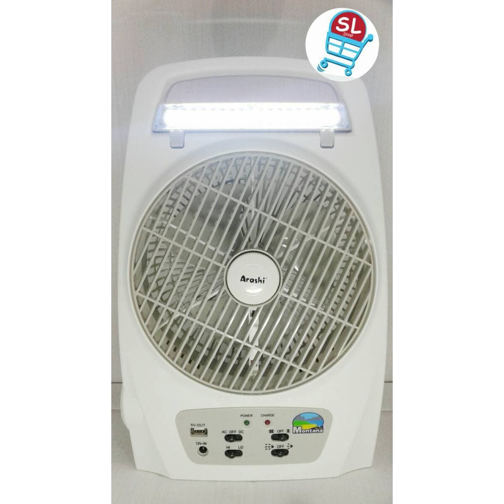 LAMPUDAR_ Kipas angin emergency   Lampu emergency kipas   power bank   Senter Diskon