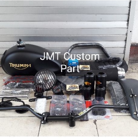 Paket Body Part Custom Japstyle Scrambler Gl pro Megapro Old Tiger Old Thunder 125