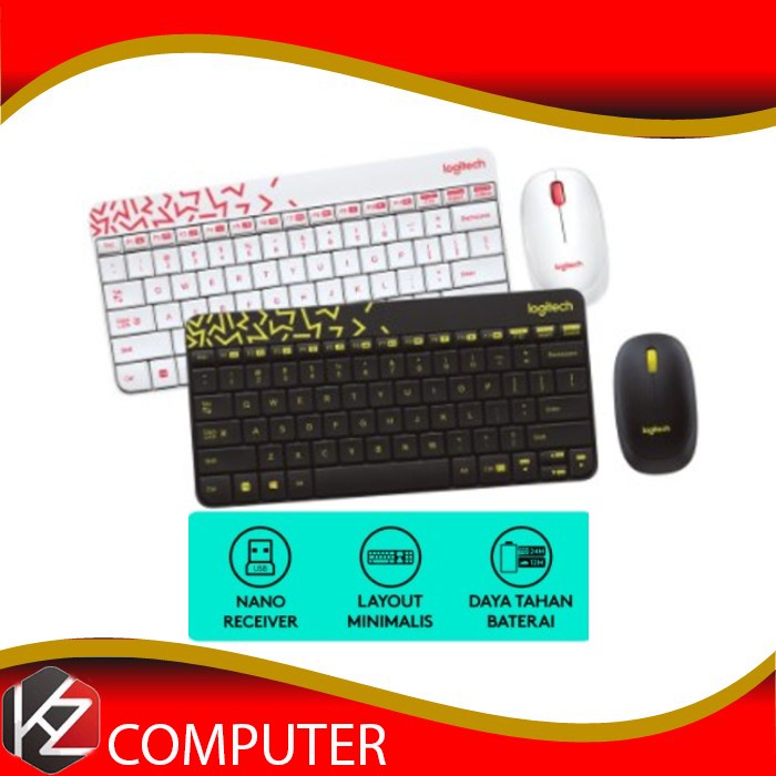 Logitech MK240 Mini Keyboard Mouse Wireless