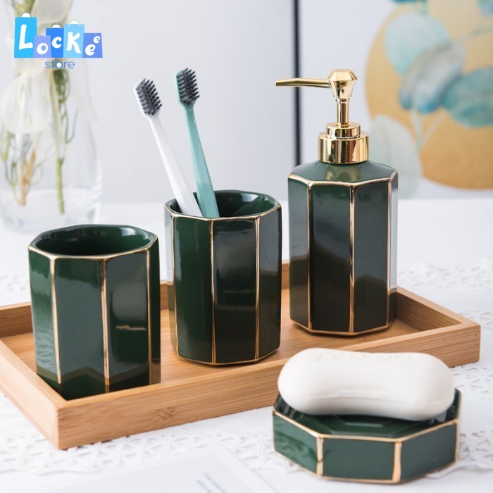 

Perlengkapan Kit Kamar Mandi Set Black Classic S1993 a