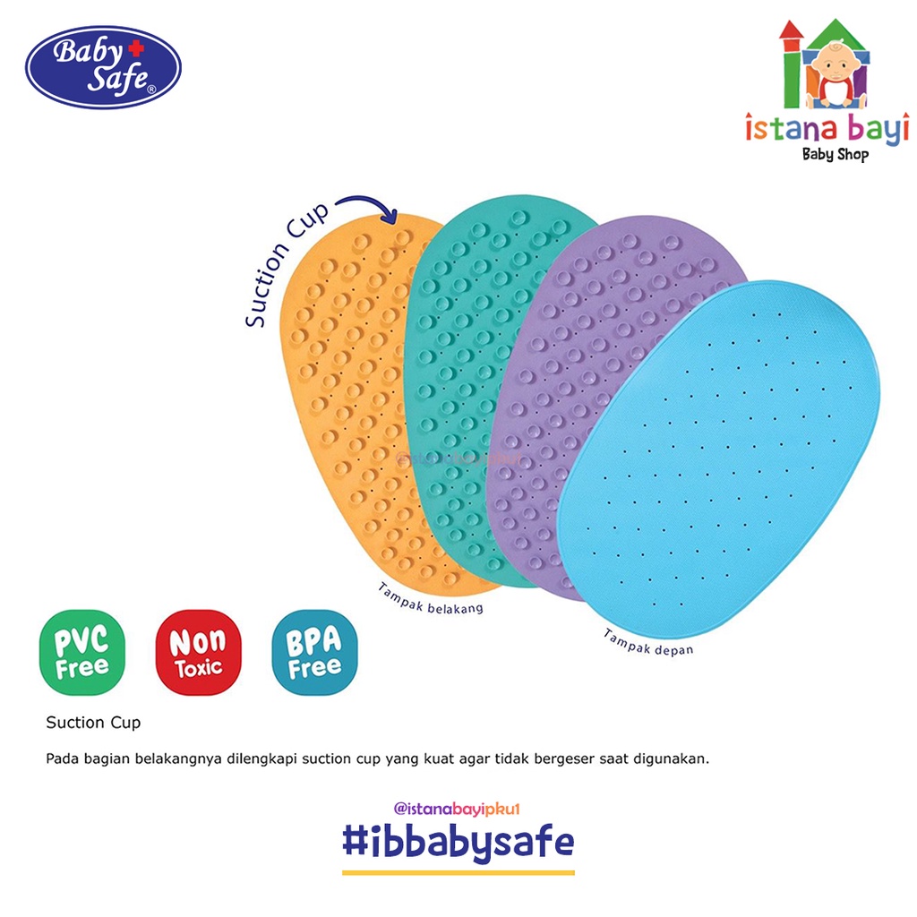 Baby Safe Non Slip Baby Bath Math BT008