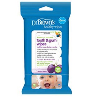 Dr.Brown's Tooth &amp; Gum Wipes 30sh Tissue basah - HG001