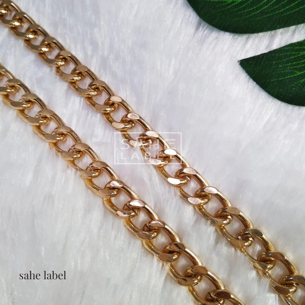 78z Rantai Tas Besi Tebal Black Berat - Rantai Tas Wanita Gold Ringan