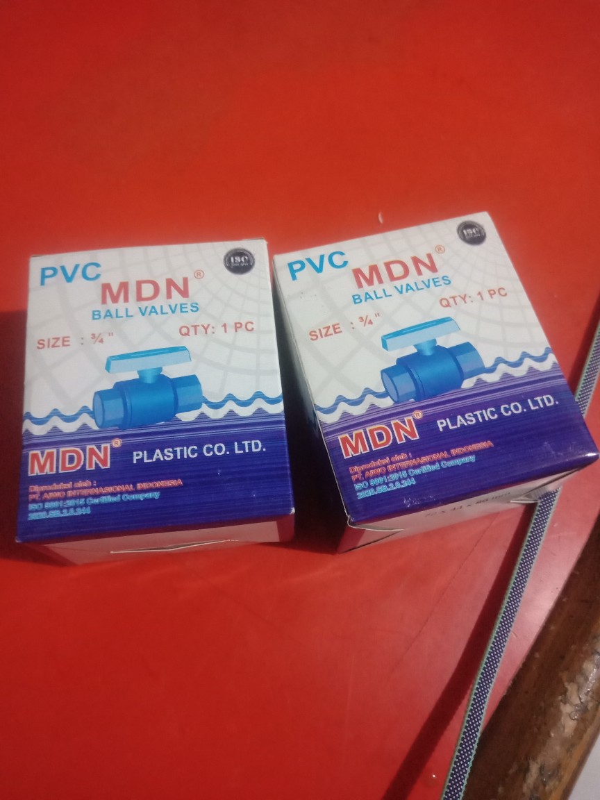 Stop Kran Gagang Pvc 3/4 / Pvc Ball Valve Mdn