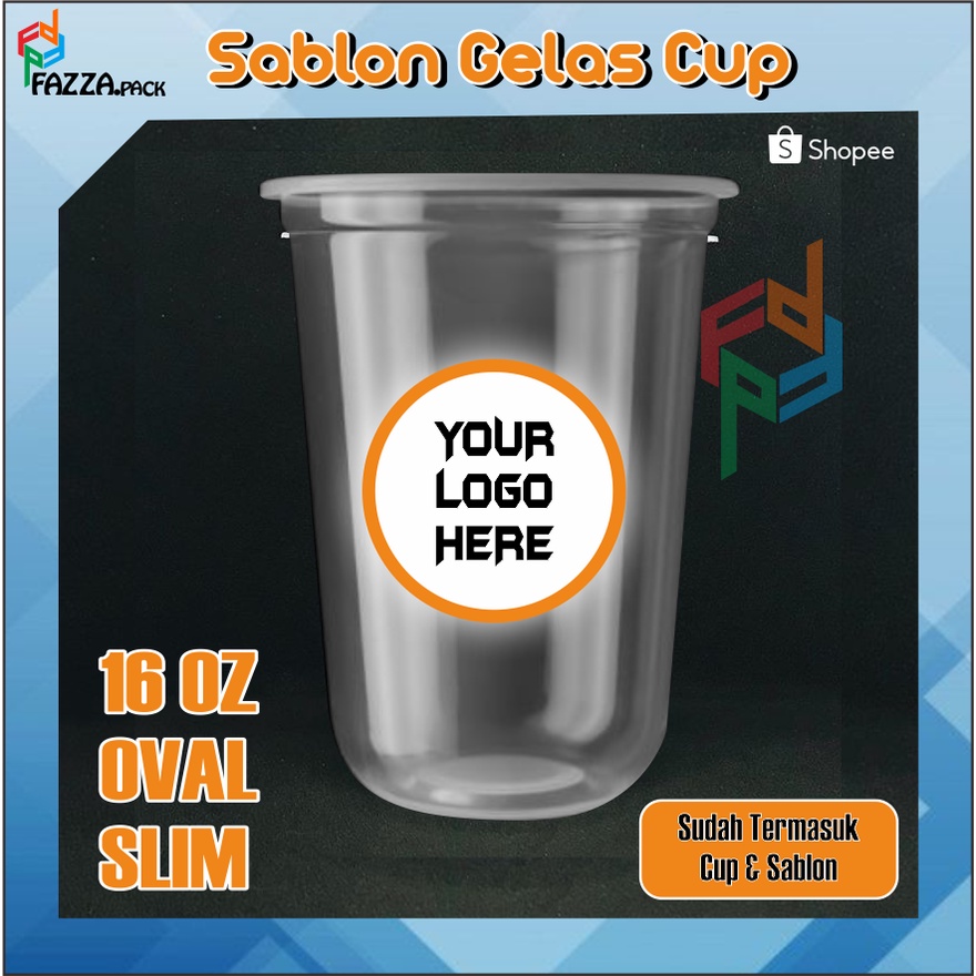 

Sablon Cup 16 Oval sablon Cup murah