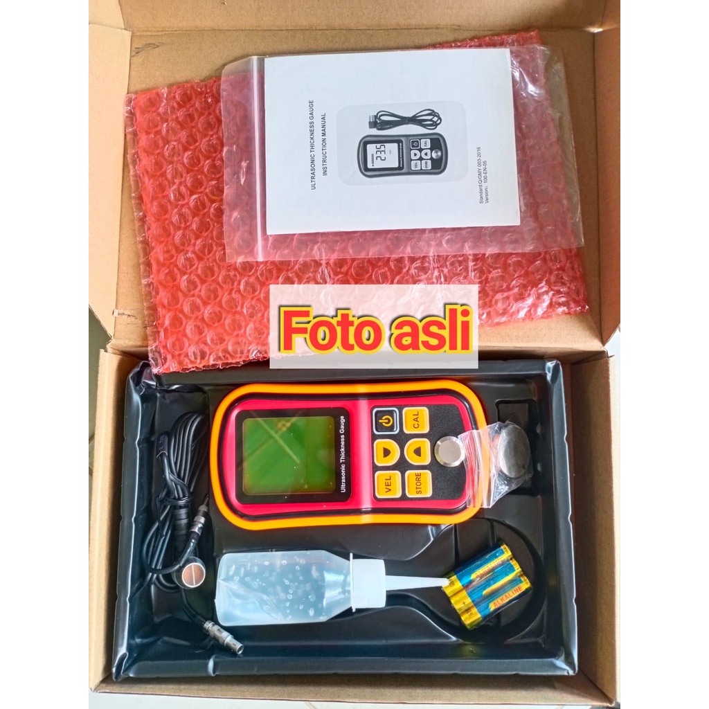 Digital Ultrasonic Thickness Gauge Meter Alat Ukur Ketebalan GM100