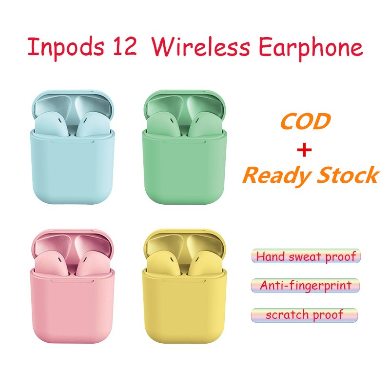 [COD] InPods 12 TWS Mini Nirkabel Earbud Bluetooth
