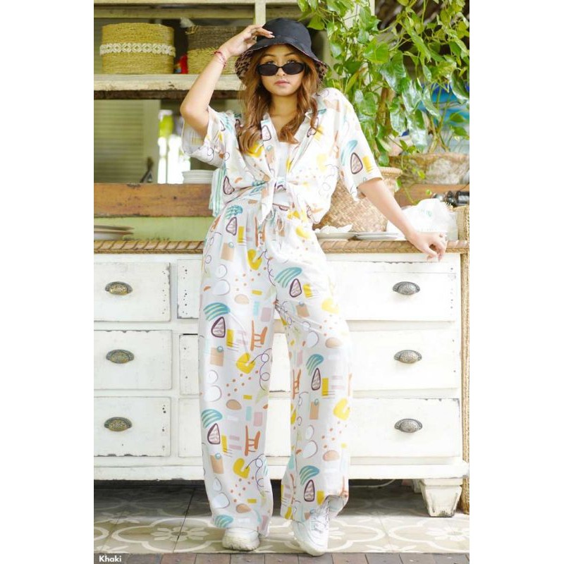 shortsleeve  viscose set piyama pajamas wanita