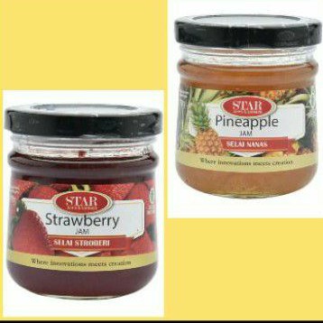 

Star strawberry pineapple jam selai stroberi nanas 170g