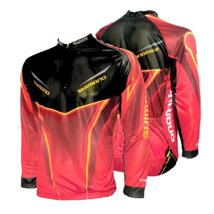 MOTOR-JAKET- KAOS JERSEY SEPEDA BALAP -BAJU BALAP SEPEDA SHIMANO GRADE ORI MERAH - L -JAKET-MOTOR.