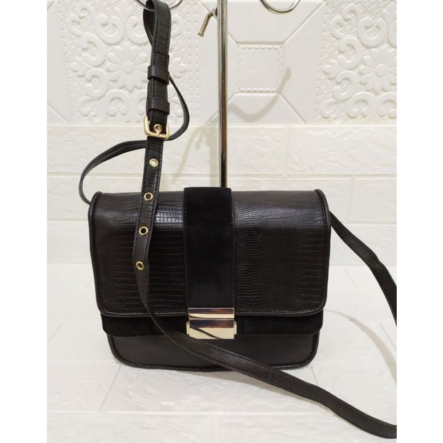 Sling Bag ZARA Preelove/Tas Sling Zara motif croco preelove