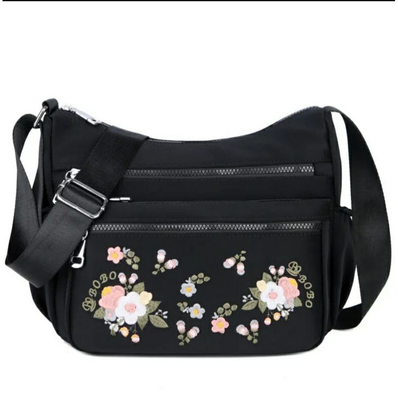 Super Sale 9.9 Fashion Flower Women Bags Tas Selempang Multi-pocket Tas Cantik Wanita Korean