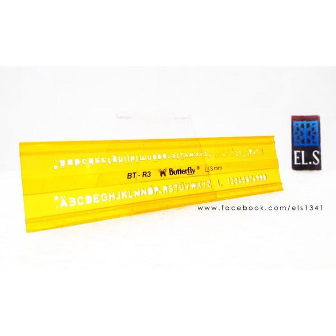 

TERMURAH Penggaris Mal Huruf 3 mm Stensil DR484