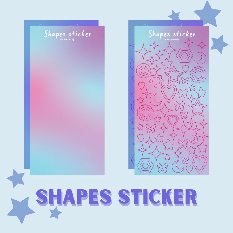 

Shape sticker deco decoration