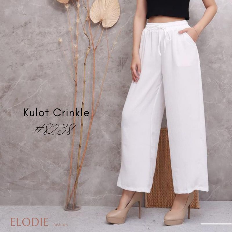 Kulot Linen Crinkle Premium - Sosweet Crinkle Linen Wanita Kekinian