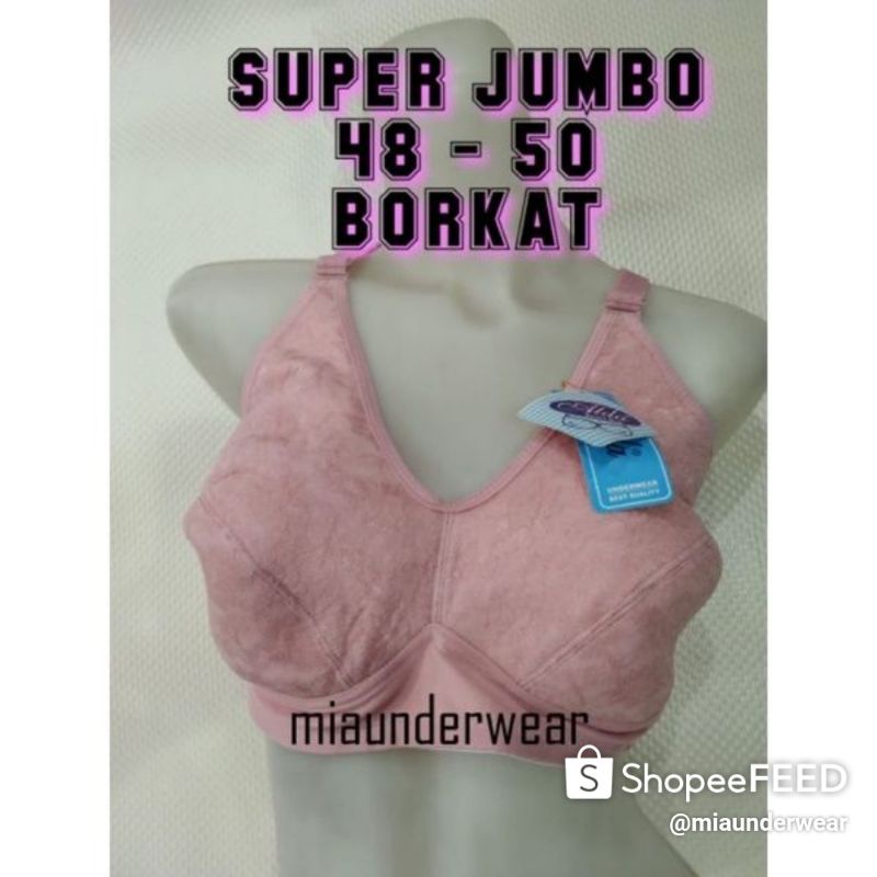 Sport Bra Cup Besar - BH Wanita Tanpa Kawat Tanpa Busa Size Jumbo 48 - 50