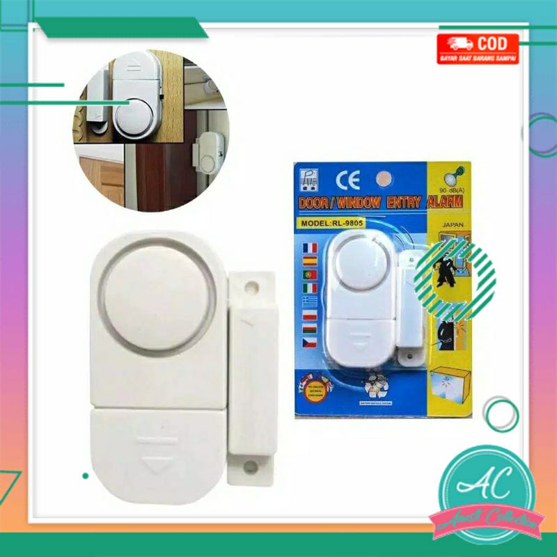 Alarm sensor pintu anti maling bel bunyi otomatis bell jendela lemari almari laci anti pencuri