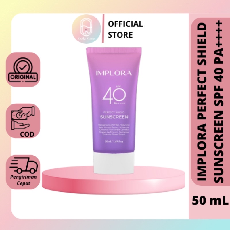 Qeila - Implora Perfect Shield Sunscreen SPF40++ BPOM