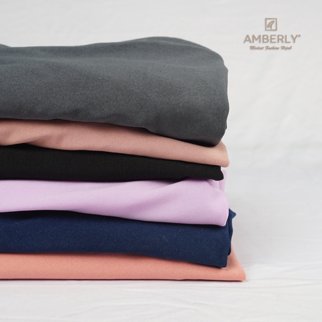 Amberly Vega Jilbab instan tali bahan Jersey Premium