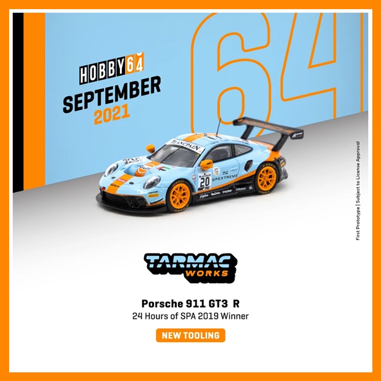 Tarmac x IXO - Gulf Porsche RWB 911 GT3 R 24Hr of SPA 2019