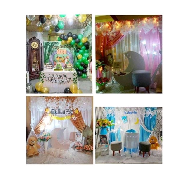 dekorasi aqiqah dan ulang tahun