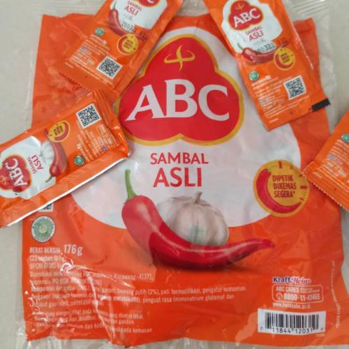 

ABC SAMBAL SACHET 8GR ISI 22 SACHET/PACK