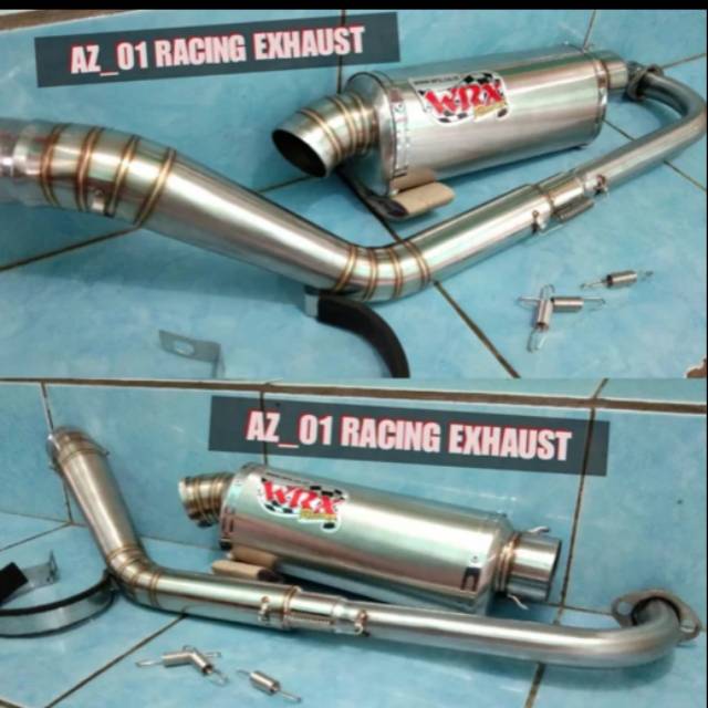 KNALPOT RACING WRX OVAL FOR MOTOR JUPITER MX VIXION SATRIA FU XABRE SONIC VERZA R15V2 V3 CB150R NEW