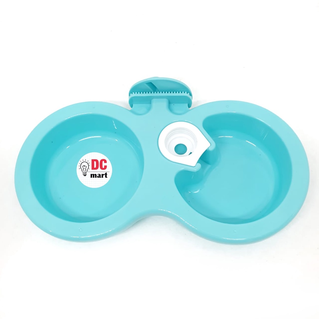 Tempat Makan PASTEL Gantung Dobel / MP # 66 / Pet Bowl Feeder