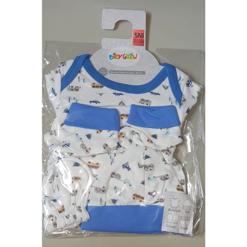 BABY GROW 4IN1 SET HANGER MIX / SETELAN BAYI