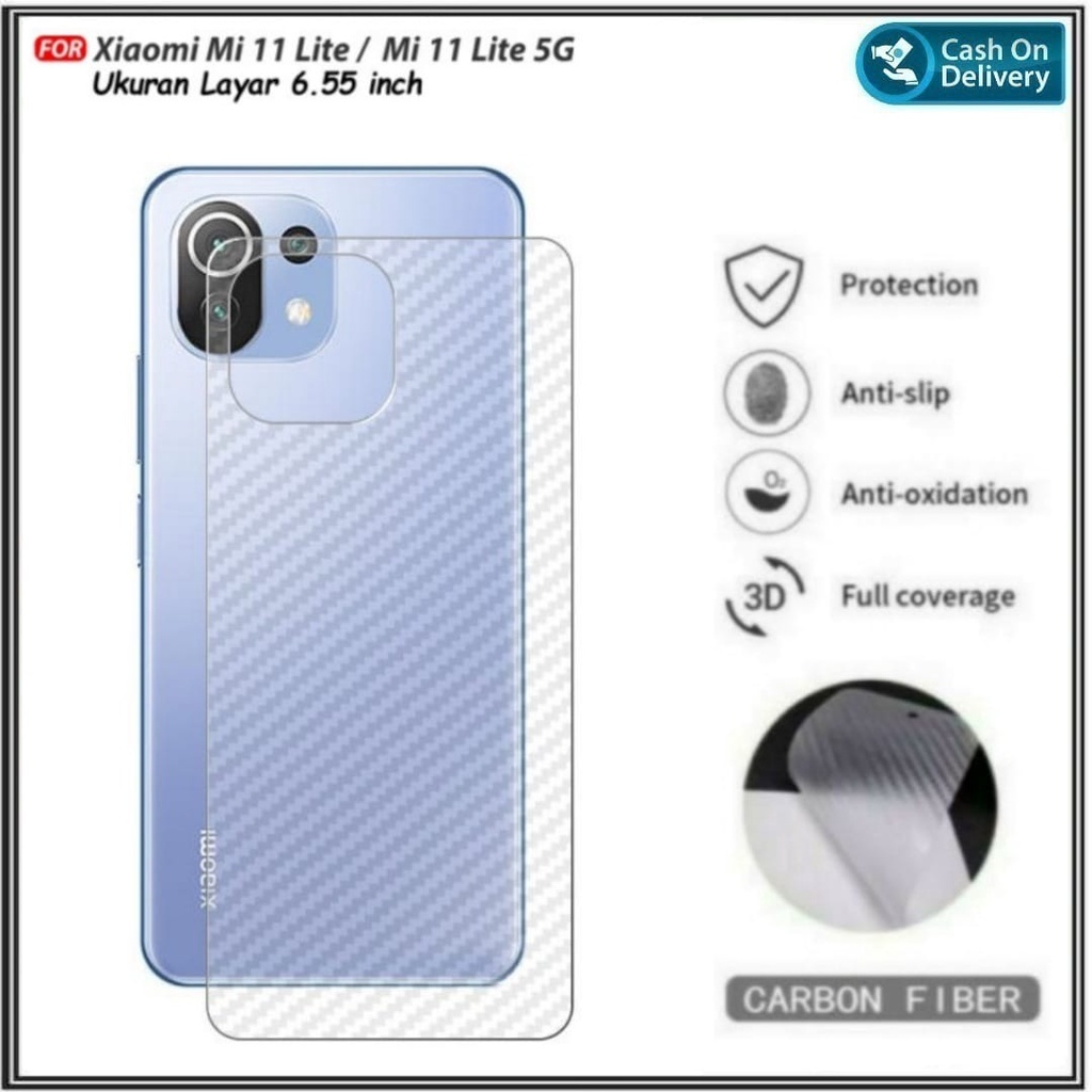 Promo Di AlvaCaseAcc Garskin Carbon Xiaomi Mi 11 Lite 11 Lite 5G Screen Protector