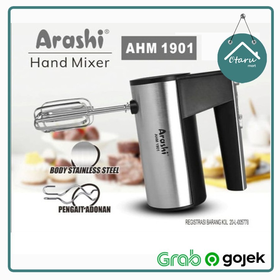 ARASHI AHM-1901 Hand Mixer 190 watt