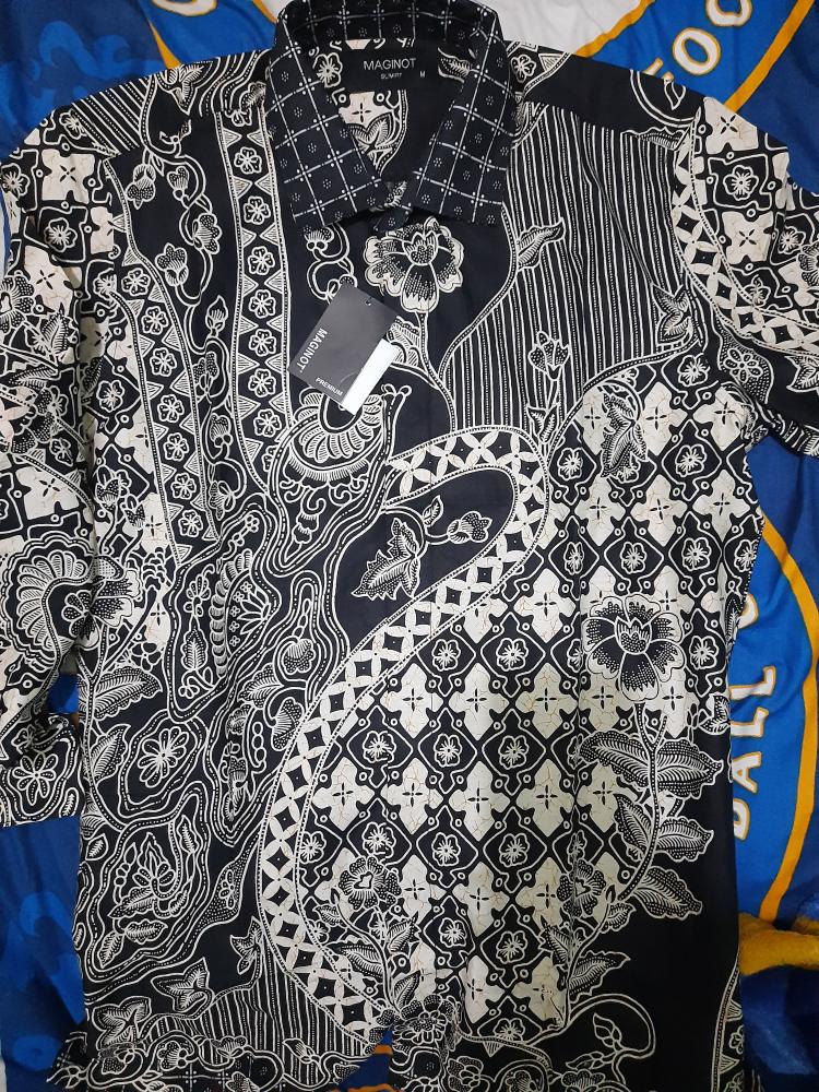 Maginot Kemeja Batik Pria Nirankara-ls Lengan Panjang