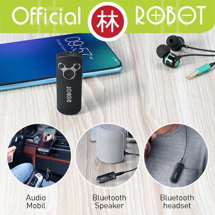 Robot RS10 Audio Receiver Bluetooth 5.0 &amp; Receiver AUX 3.5mm HD Sound