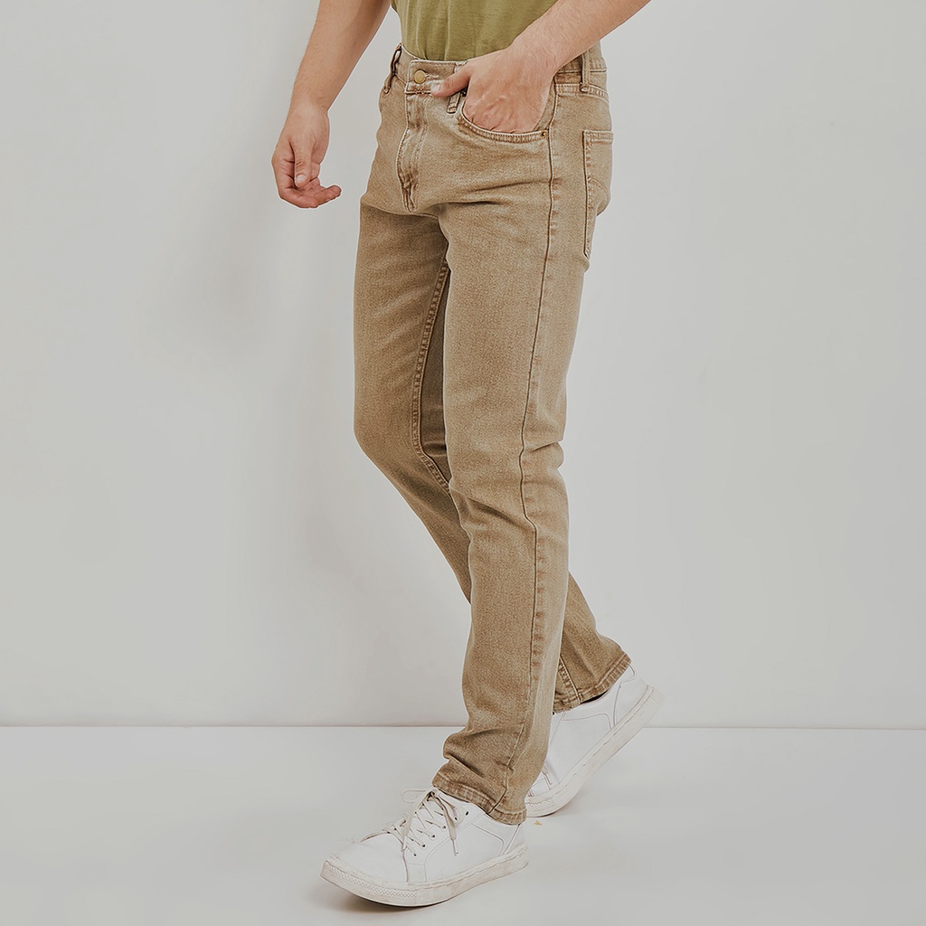 Pluviophile - Celana panjang denim slimfit - Khaki