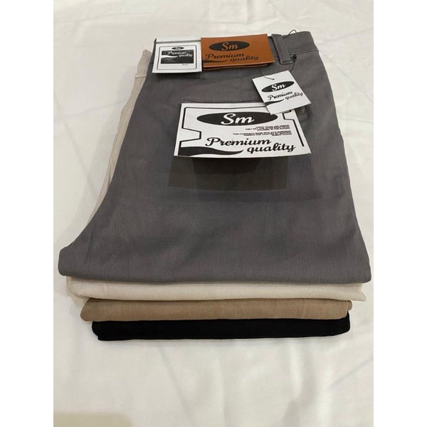 Celana Chinos Panjang Pria Slimfit Bahan Melar  premium