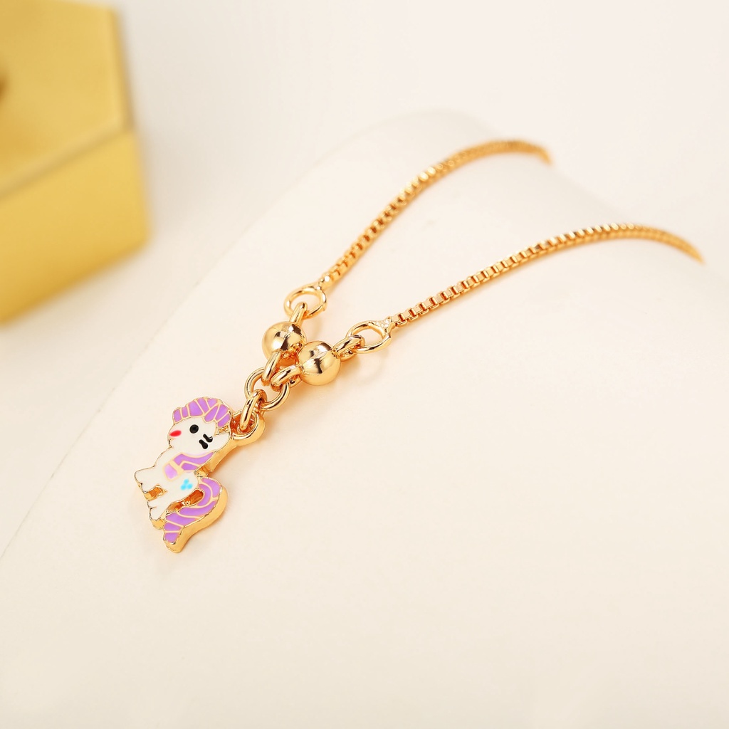 Y226 Kalung Anak Perempuan Unicorn Lucu Kalung Anak Karakter Lapis Emas Gold Anti Karat