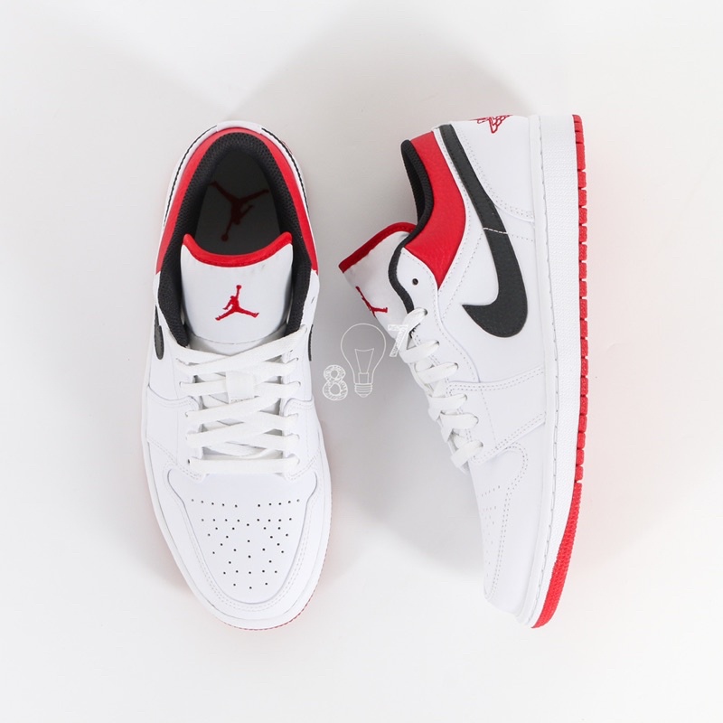 Air Jordan 1 Low White Univ Red