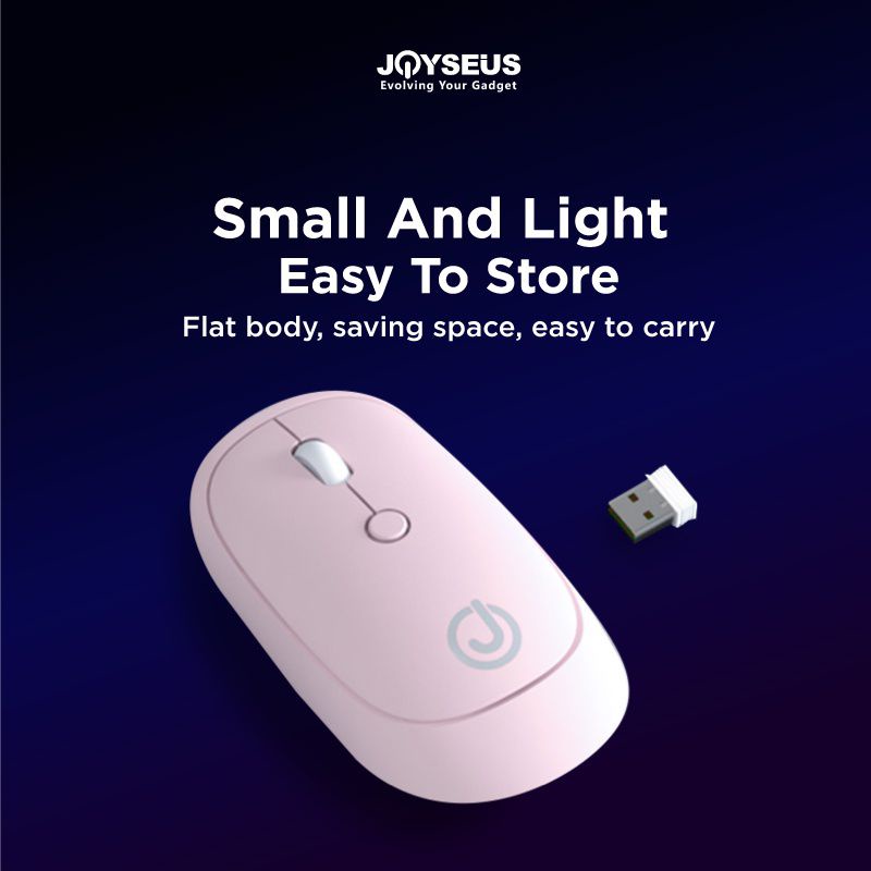 Joyseus GWX3 Mouse Wireless Silent Click 2.4GHz Optical Receiver USB