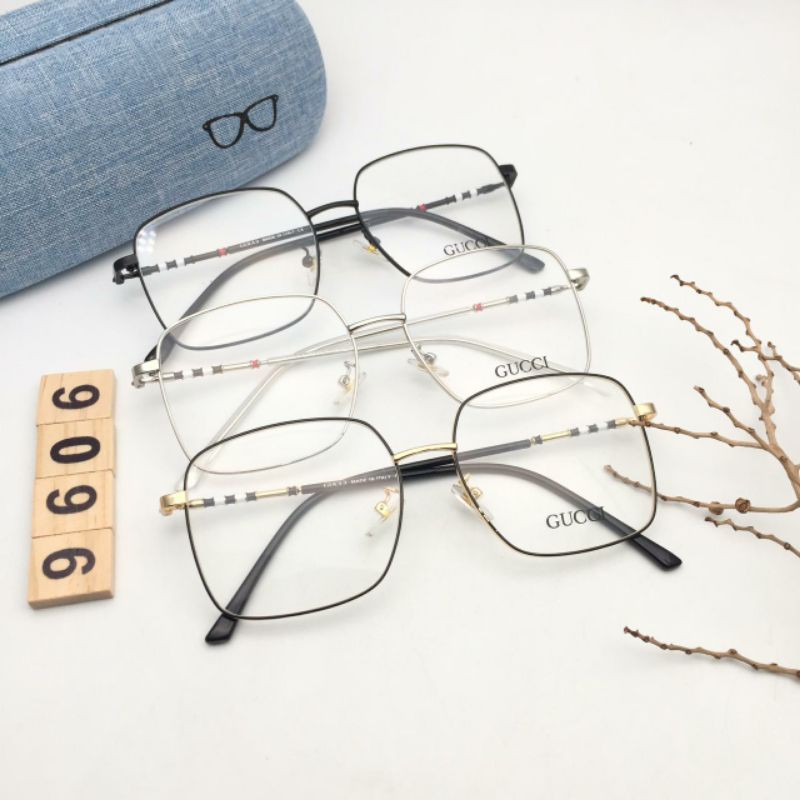 frame Gucci Besi kotak kacamata gaya lensa normall fashion cewek