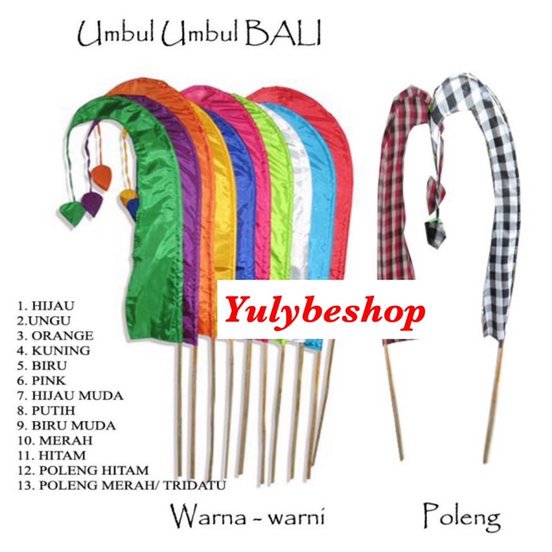 Umbul umbul Bendera Bali Murah Polos 1 meter