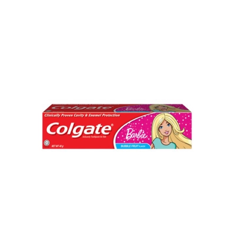 Colgate Toothpaste Kids 40gr Minion Barbie Pasta Gigi Anak Odol Anak Floride Mencegah Gigi Berlubang