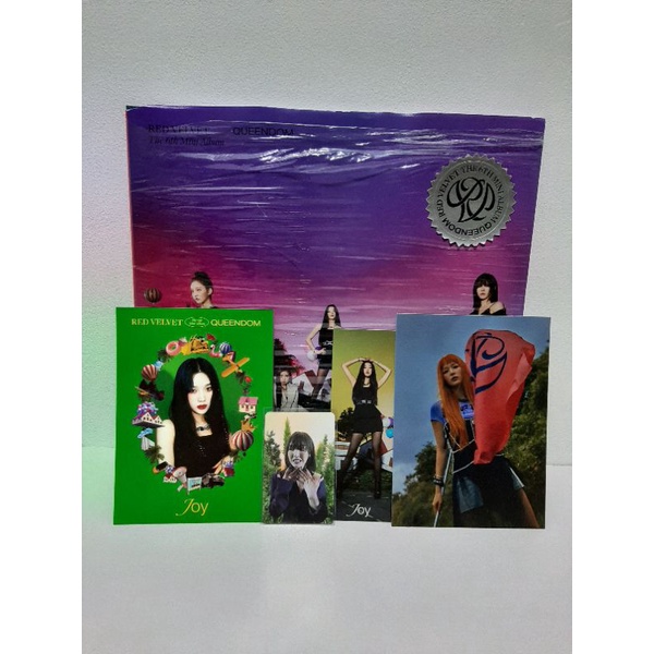 Album Red Velvet Queendom Queen ver Unsealed fullset pc wendy postcard seulgi, joy bookmark joy