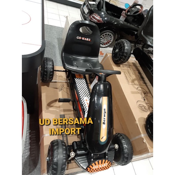 BERWYN GO KART SEPEDA ANAK HITAM MOBIL GOKART KAYUH ANAK ORIGINAL