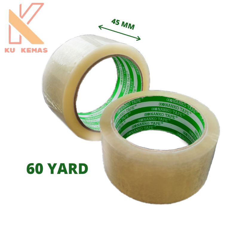 

Lakban 2 Inch 60 YARD kualitas DAIMARU Bening & Coklat