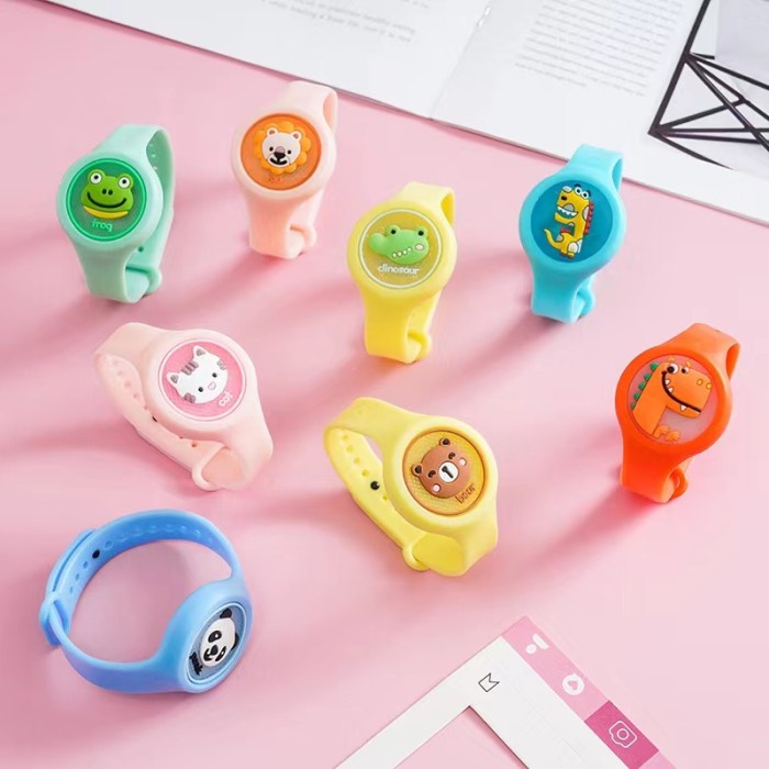 Bostonstore Gelang anak anti nyamuk silikon / mainan jam tangan anak motif kartun / Jam LED Anti Nyamuk / Gelang Anti Nyamuk bayi / Gelang Anti Nyamuk Anak / COD LED Jam Anti Nyamuk Gelang Anti Nyamuk Anak-Anak